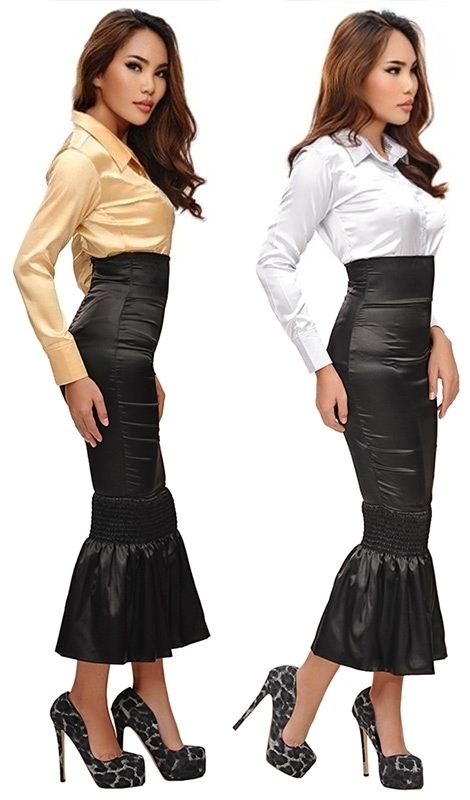 long satin fishtail skirt 08